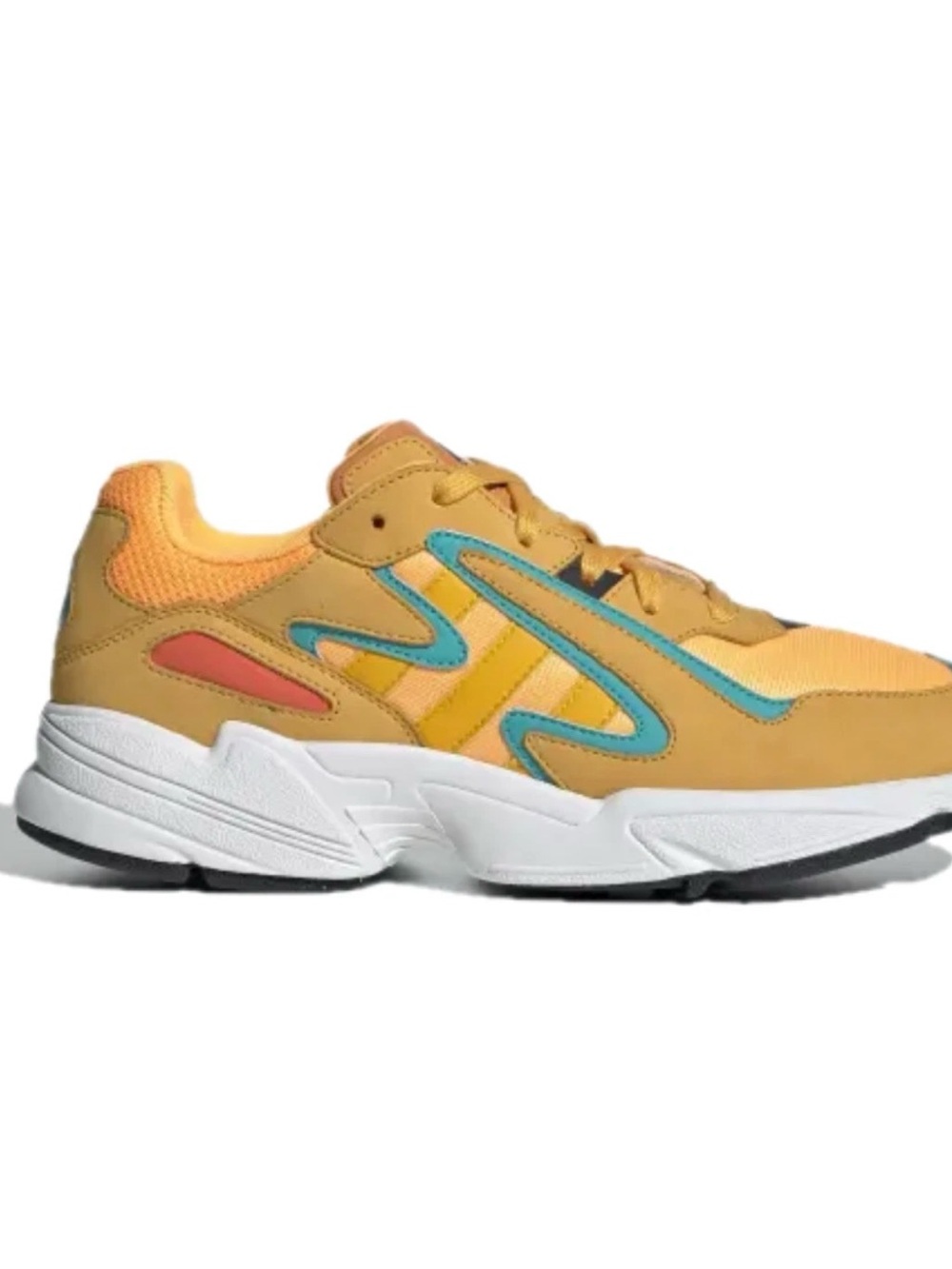 Adidas Yung 96 Chasm Running Shoes Orange Gold Retro Sneakers Mens 9